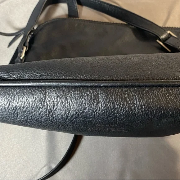 Margot, New York leather Crossbody adjustable strap black purse - Picture 12 of 12